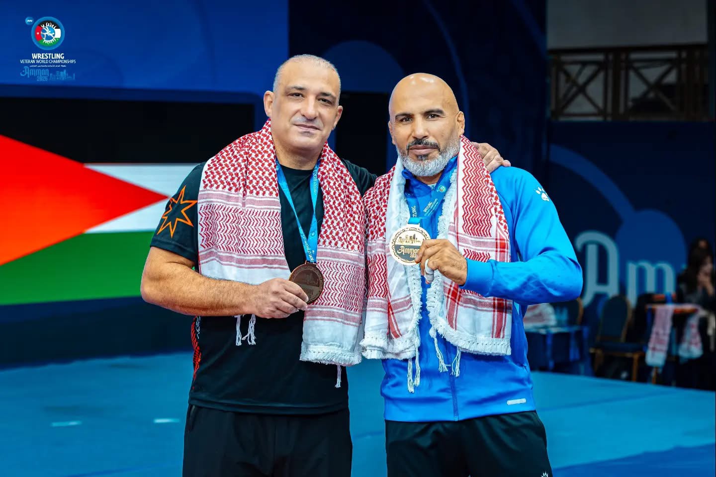 بطل العالم من أرض النشامى.. رمزي المرافي يقتنص الميدالية الذهبية في بطولة العالم للمصارعة بعمّان